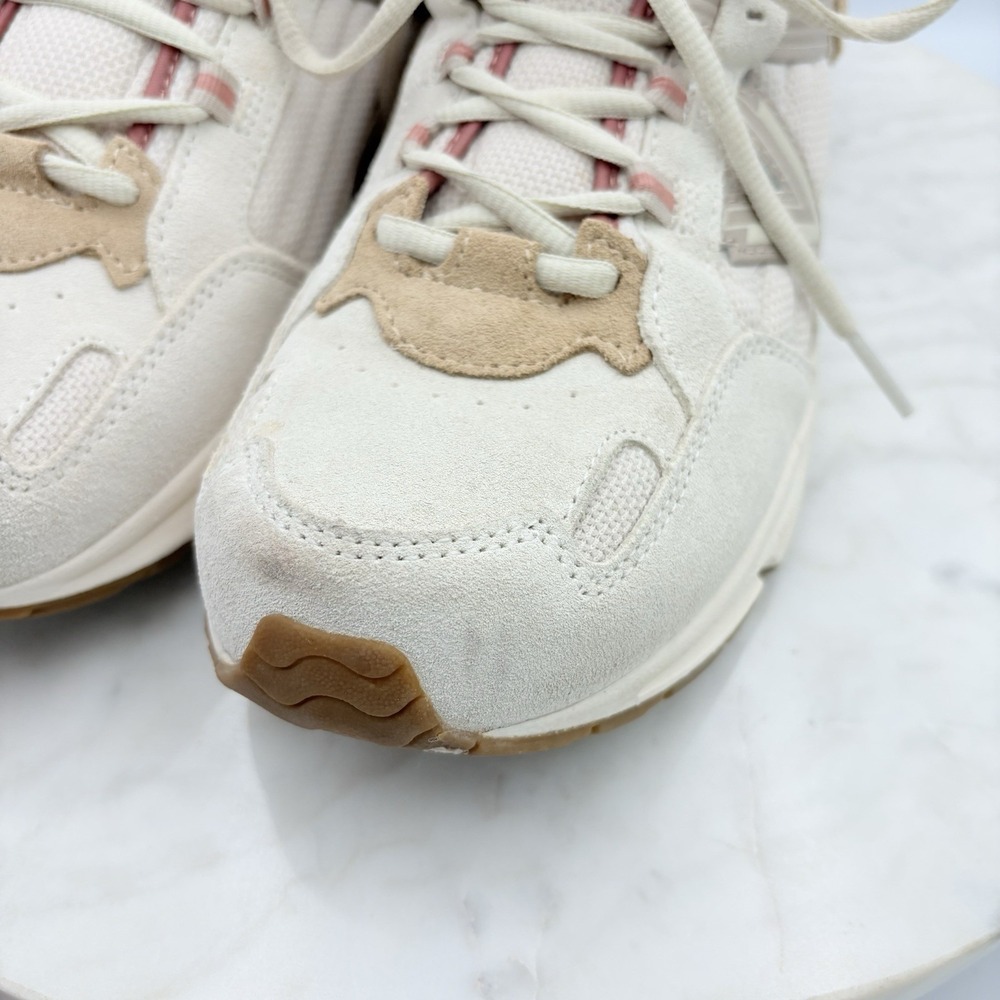 Womens Vionic 23Walk 2.0 Cream/sand Suede Walking Shoes Sneakers Size 12 Support - Picture 6 of 11